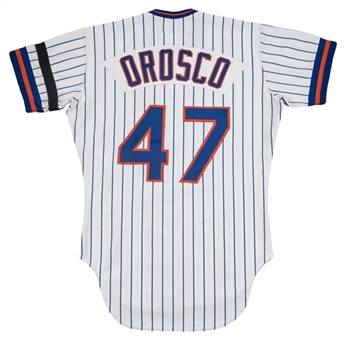 1982 Jessie Orosco Game Used New York Mets Home Jersey 